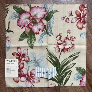 WAVERLY Fabric Sun N Shade Garden Spun Poly For Pillow 17" x 17” NWT ￼2007 - Picture 1 of 3