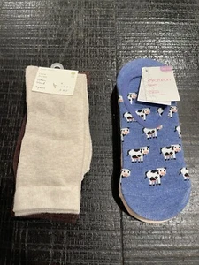 A New Day Rib-Knit 3pk  Crew Socks & Xhilaration Liners 3 Pk Shoe Size 4-10 - Picture 1 of 9