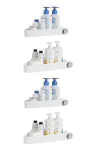 Shower Caddy Corner, 4 Pack Adhesive Corner Shower Shelves for Bathroom Organize - Picture 1 of 8