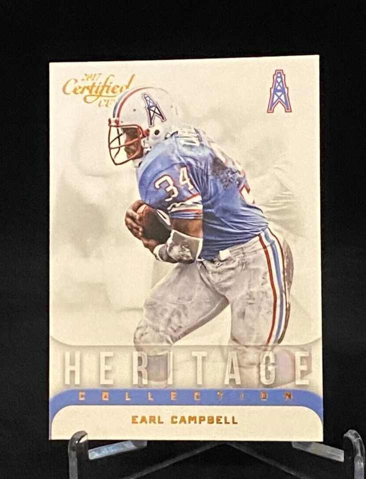 2017 Panini Certified Cuts Heritage Collection #16 Earl Campbell Houston Oilers - Image 1 of 2