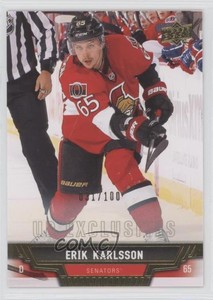 2013-14 Upper Deck UD Exclusives /100 Erik Karlsson #48