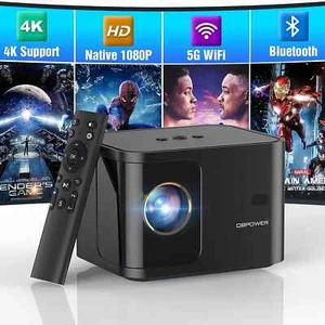 Projector 4k 5G HDMI WiFi Mini Bluetooth Projector, 300 ANSI HD Smart Projector - Picture 1 of 7