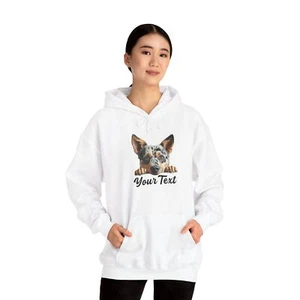 Australian Cattle Dog Hoodie | Hooded Sweatshirt | Custom Text for Dog Owners - Picture 1 of 11