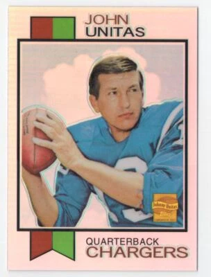 2000 TOPPS CHROME REPRINT REFRACTOR John Unitas #455 - Image 1 of 2