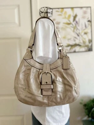COACH LYNN SOHO Champagne Gold Shimmer F15527 Hobo Shoulder Bag - Image 1 of 4