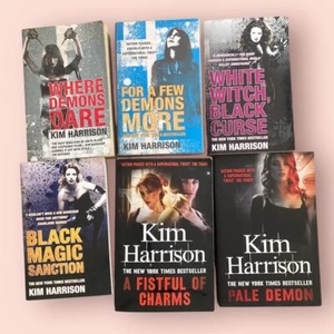 6 x Kim Harrison book bundle job lot collection Pale Demon Fistful Of Charms etc - Picture 1 of 15