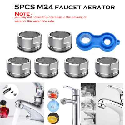 5Str M24 Perlator Strahlregler Wasserhahn Sieb Einsatz Mischdüse Perlatoren DE - Bild 1 von 4