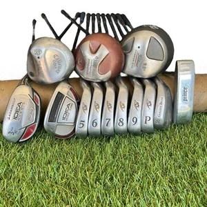 Titleist Callaway Taylormade Adams Ast Graphite Stiff Flex Complete Golf Set - Picture 1 of 15
