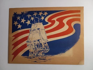 U.S. Ships of '76 Vintage Foil Color-Etched Prints (William Nowland Van Powell) - Picture 1 of 5