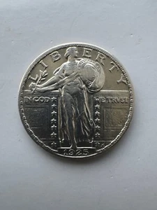 1925 Standing Liberty Quarter mit massiven unzirkulierten Details - Bild 1 von 2