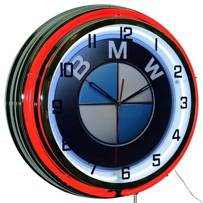 19 英寸宝马终极驾驶机双霓虹钟人洞装饰(红色) — 第 1/4 张图片