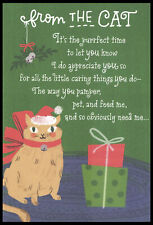 Greeting Card - Cat Kitten - From The Cat - Christmas - 0190