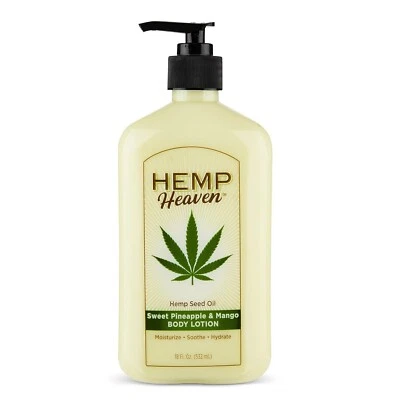 Hemp Heaven Moisturizing Body Lotion Sweet & Pineapple Mango 18 OZ - Image 1 of 4