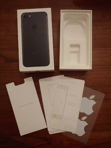 IPHONE 7 Black Empty Box w/Instructions, Stickers 128GB No Phone - Picture 1 of 4