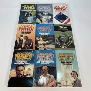Collection of 9 Vintage Doctor Who Target Paperback Books - Mixed Condition - Picture 1 of 19