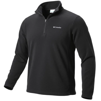 Sudadera pulóver Columbia para hombre negra polar 1/4 cremallera XL Foto 1 de 4