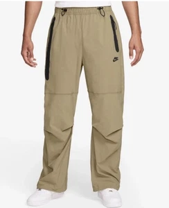 Nike Air Tech Pack Woven Parachute Joggers Khaki Men Sz S New HM7158-297 - Picture 1 of 4