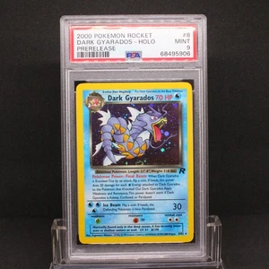 🔥PSA 9 MINT DARK GYARADOS PRERELEASE HOLO | TEAM ROCKET 8/82 🔥 - Picture 1 of 3