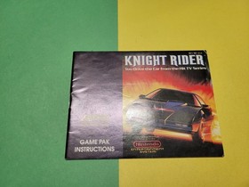 Knight Rider (Nintendo NES) solo libretto/manuale