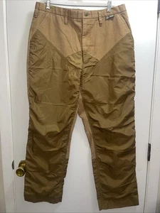 EUC Vintage Gamehide Brown Tan Brush Guard Cotton Hunting Pants Mens 38 - Picture 1 of 7