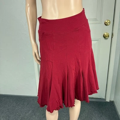 Effie's Heart Women's skirt A-line M Solid Pockets Stretch Cotton Pull on HH21 Foto 1 de 4