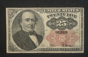 1874 25 Cents Fractional Currency Note - 5th Issue - OVER 150 YEARS OLD! - Picture 1 of 2