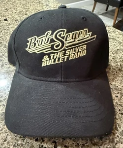 Gorra ajustable Bob Seger Silver Bullet Band Final Tour 2018-2019 con logotipo negro - Imagen 1 de 14