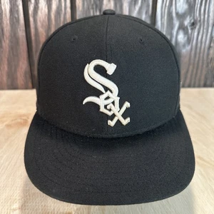 Sombrero Chicago White Sox New Era 7 1/2 Clásico Negro 59Fifty 5950 Ajustado - Imagen 1 de 14