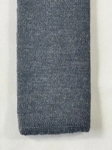 Cravatta in maglia di lana grigia - Made in Italy - Foto 1 di 4