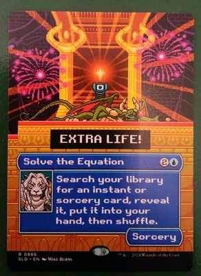 MTG Card: Secret Lair: Sorcery: Extra Life!   Solve the Equation -R 0886 - Rare - Image 1 of 2