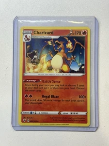 Charizard (Leon Art) Non-Holo Rare 025/185 SWSH Vivid Voltage Pokemon Zard - LP - Picture 1 of 2