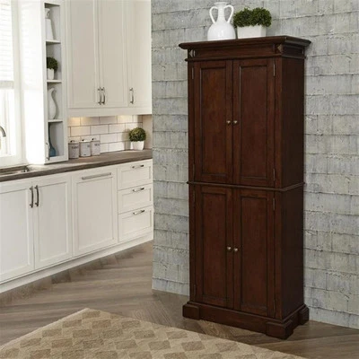 Homestyles Americana Wood Pantry in Brown - Image 1 of 4
