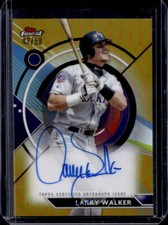 2023 Topps Finest Larry Walker Gold Refractor Autograph Auto #42/50 Rockies