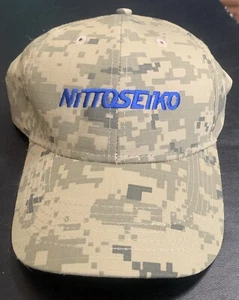 Nittoseiko Screw Driving Products Camo Strap Back Hat. - Picture 1 of 3