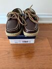 Sperry Top Sider Non-Marking Boys Shoes Bluefish Chocolate 10.5 Wide