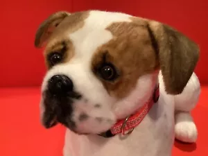 "PRICE REDUCED '!!! Hand-Crafted Dragon Moss brand plush BULLDOG/BOXER MIX - Picture 1 of 10