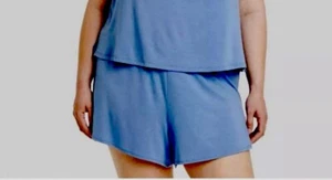 Nuevo con etiquetas Para mujeres Auden XL Prendas para dormir PJ Pantalones cortos Azul Nube Jersey Tejido - Imagen 1 de 4