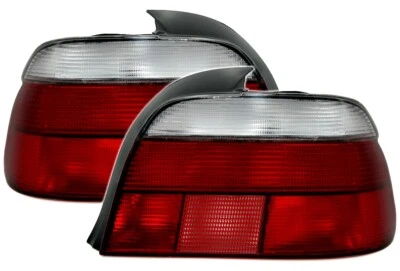 Rückleuchten Set für 5er BMW E39 Limo -2000 Heckleuchten KLASSIK Rot Weiss - Bild 1 von 3
