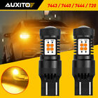 AUXITO 7443 7440 LED Amber Yellow Turn Signal Parking DRL High Power Light Bulbs