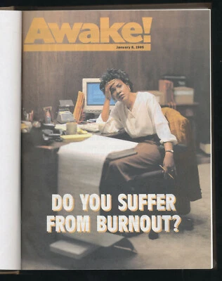 Awake ! 1995 Vol 76 Bound Volume Jehovah's Witnesses Mission Hand Outs JW Hall - Image 1 of 3