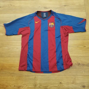 Camiseta de fútbol Nike Barcelona FC local 2004 2005 roja azul para hombre XL total 90 - Imagen 1 de 10