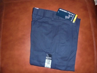KIDS FRENCH TOAST Uniform Navy Adjustable Waist Pleated Double Knee Pant Size 14 - Image 1 of 4