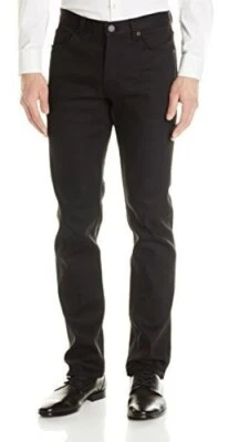 Pantalones de mezclilla Theory Raffi Je Z Quintus de mezcla de algodón ajustados negros 28 X 32 nuevos con etiquetas Foto 1 de 4