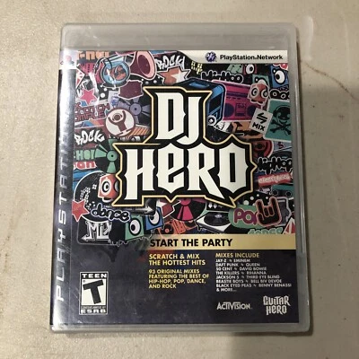 DJ Hero (Sony PlayStation 3, 2009) PS3 Game Only Complete With Manual - Image 1 of 2