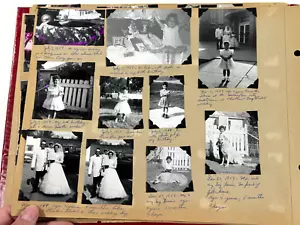 vintage anni '50 Kansas Photo Album (250+) giocattoli pasquali bambini mais palazzo natale - Foto 1 di 16