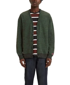 Levi's Men's Relaxed Mission Knit Cardigan Sweater Jacket Green, 3XL - Picture 1 of 4