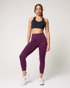 Women Leggings High Waisted Seamless Pocket Gym Legging Yoga Pants New UK 6 - 16 - Picture 1 of 57