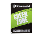Kawasaki Blechschild Parkplatzschild "Green Zone" NEU A4 Format ! NEU