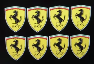 ferrari logo stickers 8 Small 40mmx53mm - Picture 1 of 2