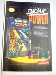 1989 Color Ad Bionic Commando von Capcom für Nintendo Entertainment System - Bild 1 von 1